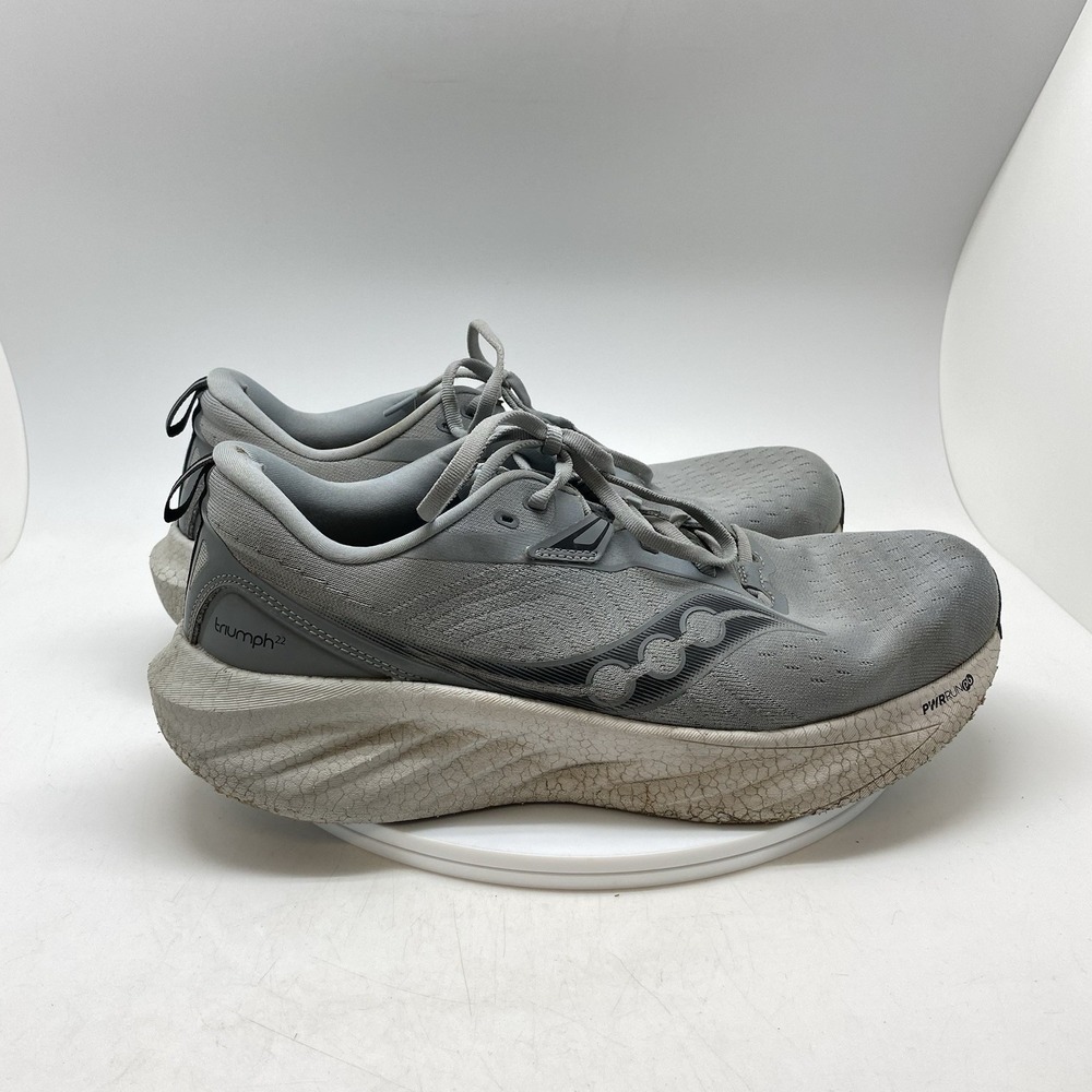 Saucony Sneakers Mens 11.5 Triumph 22 S20964-211 Gray Athletic Running Shoes